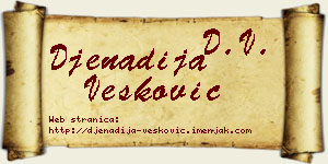 Đenadija Vesković vizit kartica